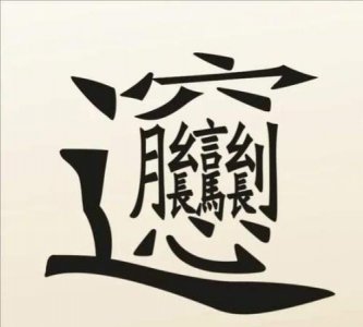 ​笔画最多的汉字172画是什么字