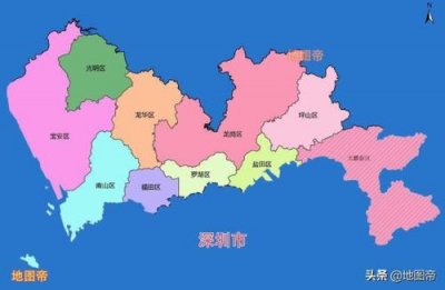 ​深圳最新行政地图区域划分