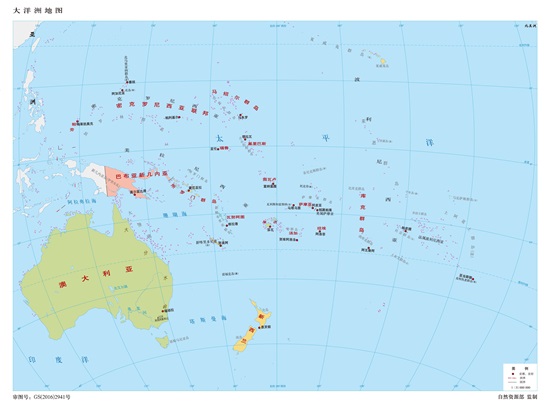 七大洲高清地图（按面积排列）