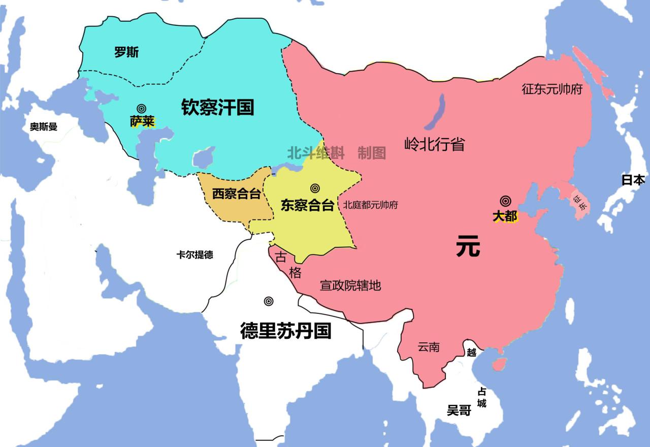 成吉思汗打的天下地图（蒙古帝国的扩张历程）-