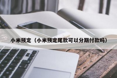 ​小米预定（小米预定尾款可以分期付款吗）