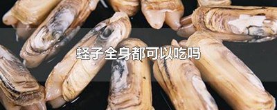 ​蛏子都能吃吧 蛏子那个不能吃