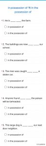 ​英语辨析 4：in possession of 与 in the possession of